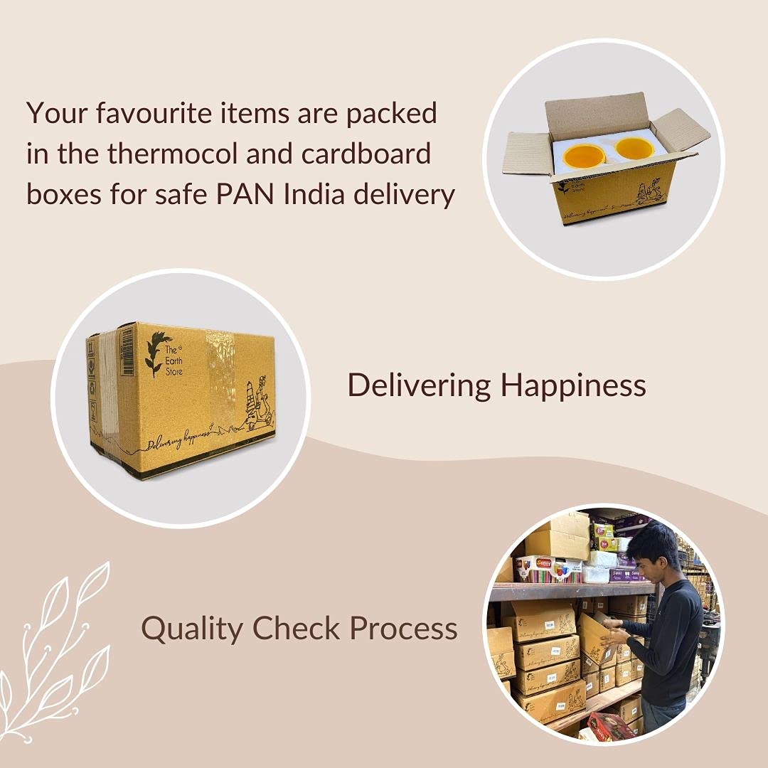 The Earth Store Solid Mustard Color 500ML Ceramic Bowl Dishwasher & Microwave Safe Bowl Mixing Bowl for Snacks, Pasta, Rice, Dal, Fruits, Salad, Noodles, Maggi and More Serving Bowl